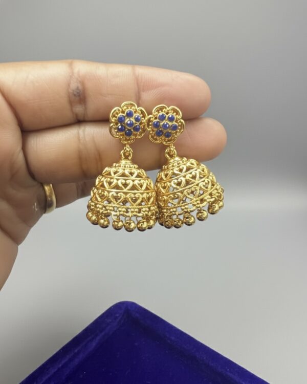 Blue Stone Gold Beads Jimikka