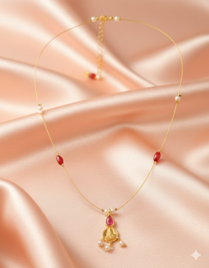 Anti-Tarnish Invisible Chain (Red)  (00062)