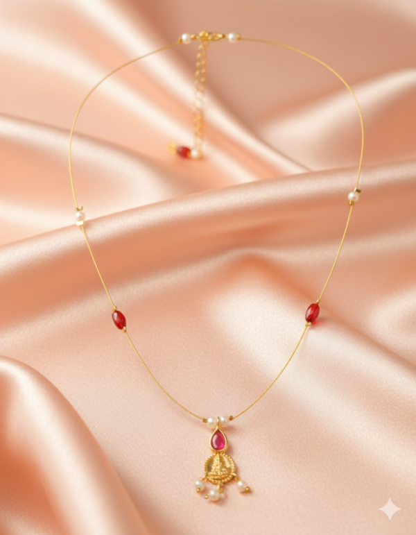 Anti-Tarnish Invisible Chain (Red)  (00062)