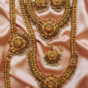 Lekshmi Devi Peacock Kempstone Pearl Bridal Set (00084)