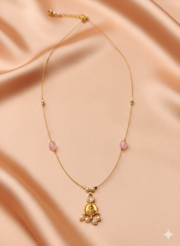 Anti-Tarnish Invisible Chain (Pink)  (00064)